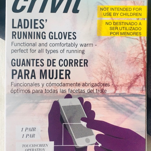 💜 NWT Ladies Medium Purple Running Gloves 💜 - Picture 6 of 7